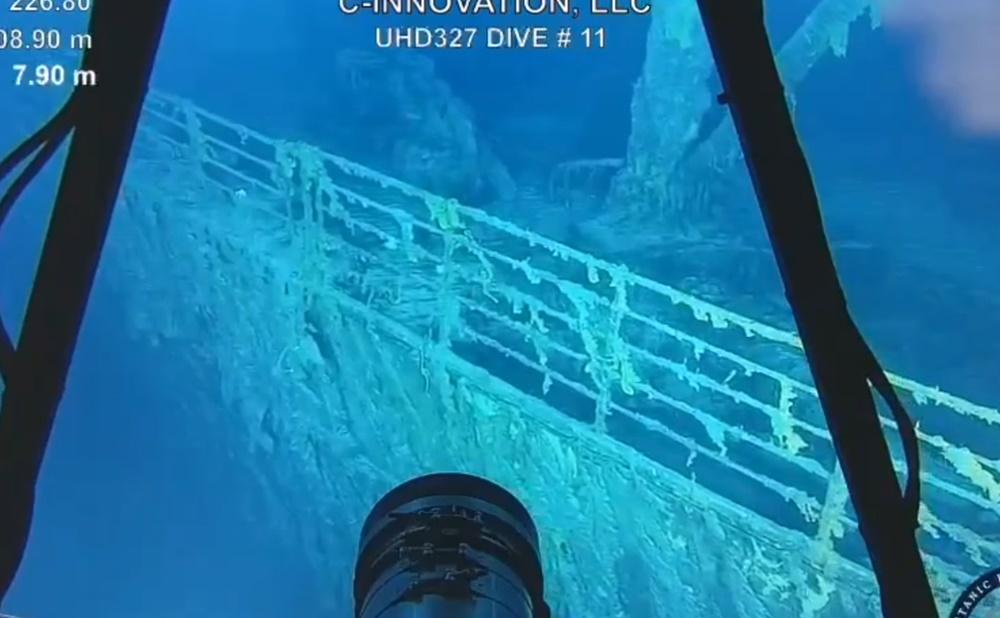 鐵達尼號船身金屬結構受到微生物啃食腐蝕中。(X)