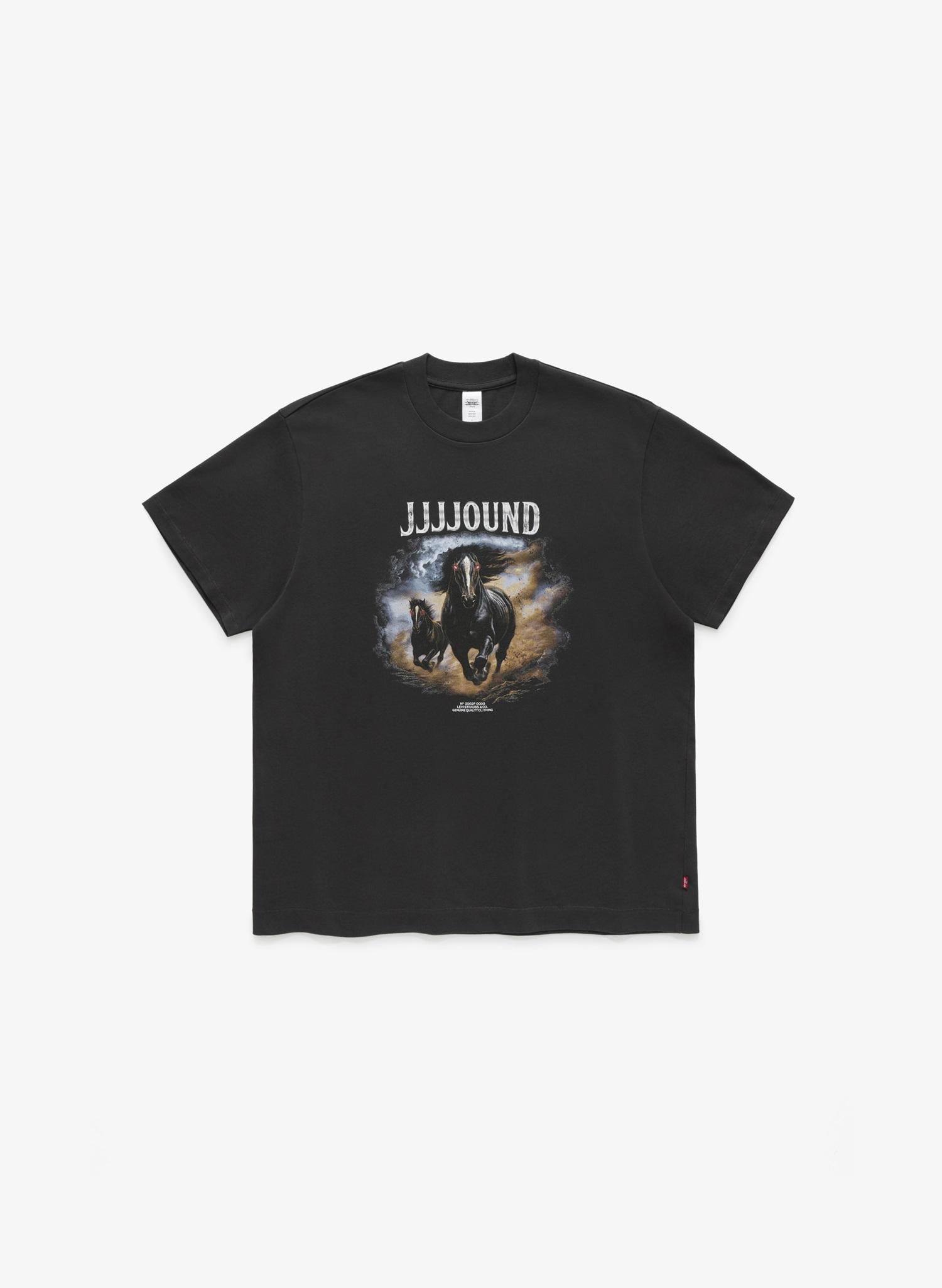 黑色圖案tee $599