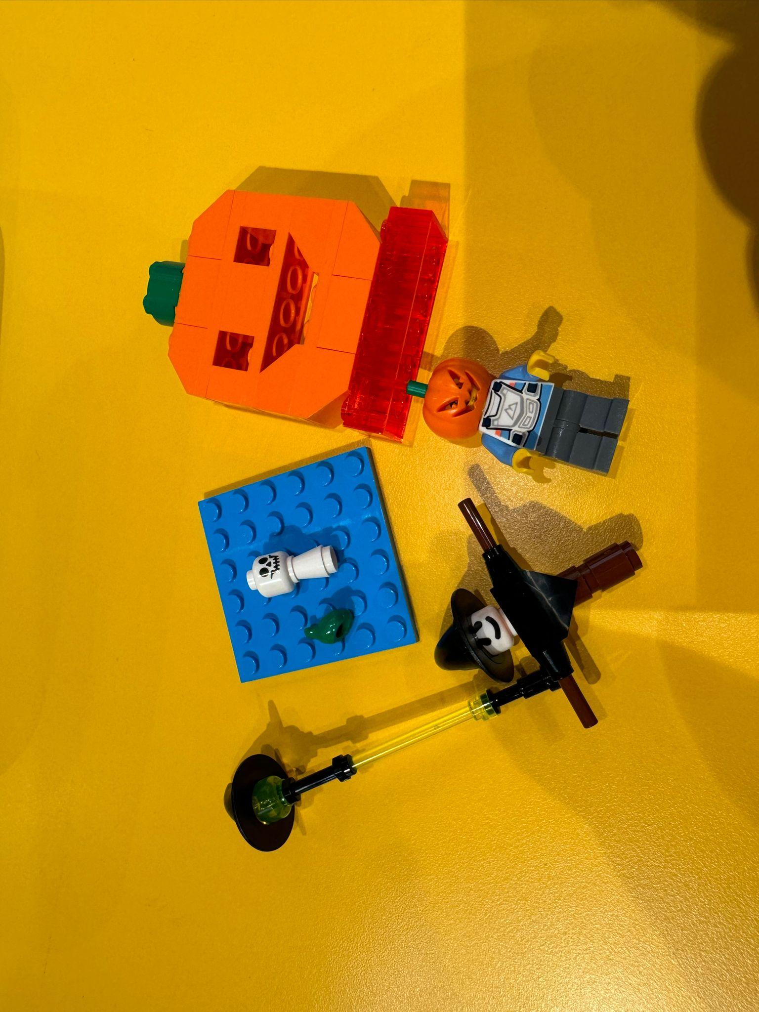 樂高顆粒達人,到場傳授拼砌萬聖節南瓜技巧。