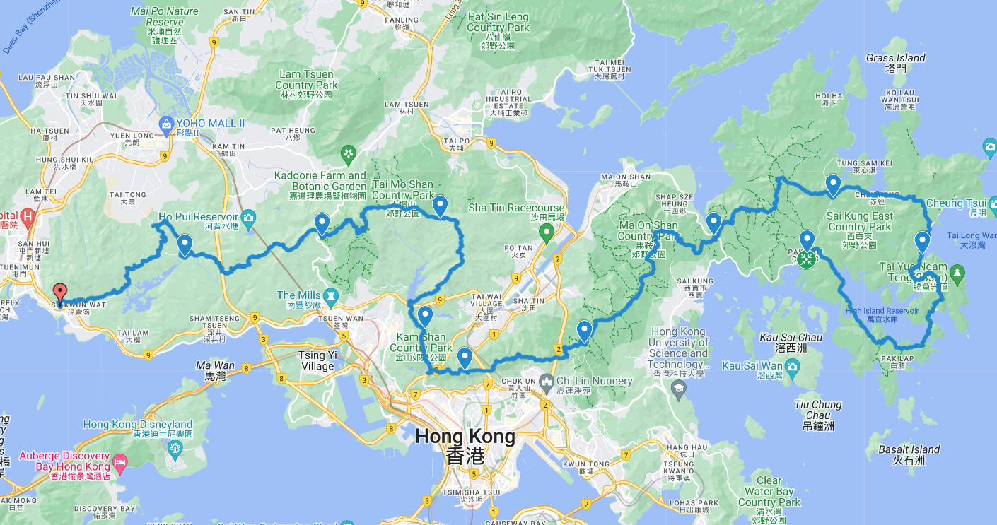 毅行者2024路線圖。(官網資料)