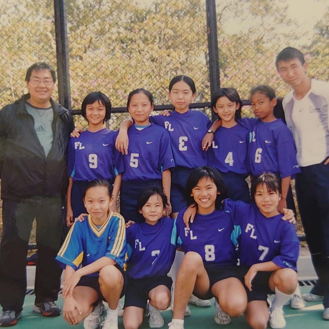 袁澧林在小學時,已經代表學校踢學屆。