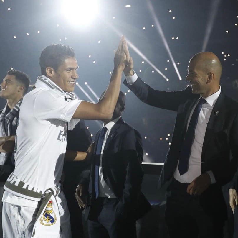 華拉尼(Raphael Varane)與施丹合作多年。(華拉尼fb)