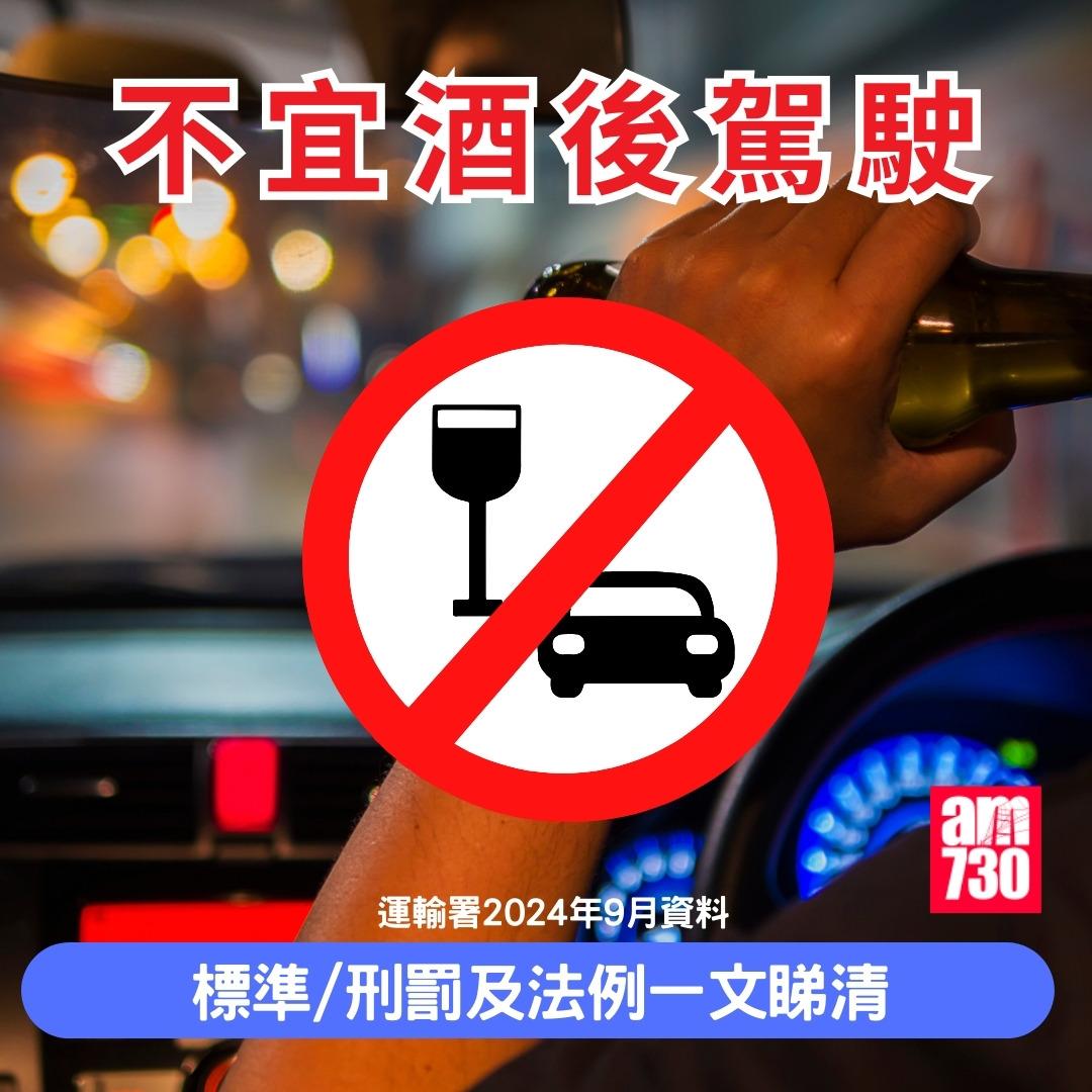 不宜酒後駕駛|標準/刑罰及法例一文睇清(am730製圖)