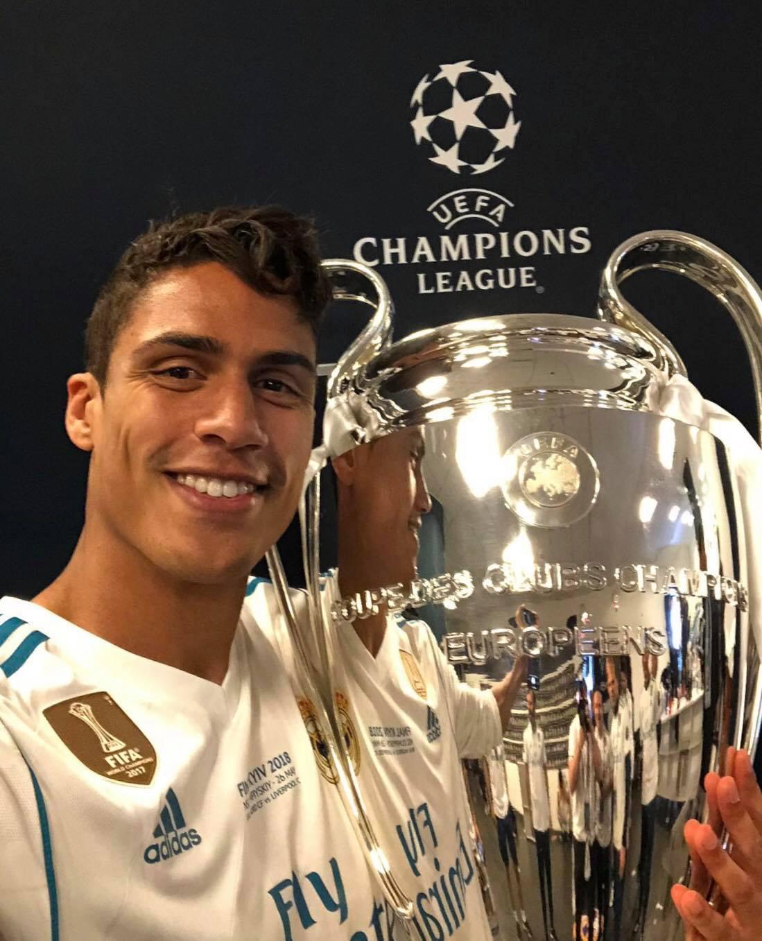 華拉尼(Raphael Varane)為皇家馬德里贏得多次歐聯錦標。(華拉尼fb)