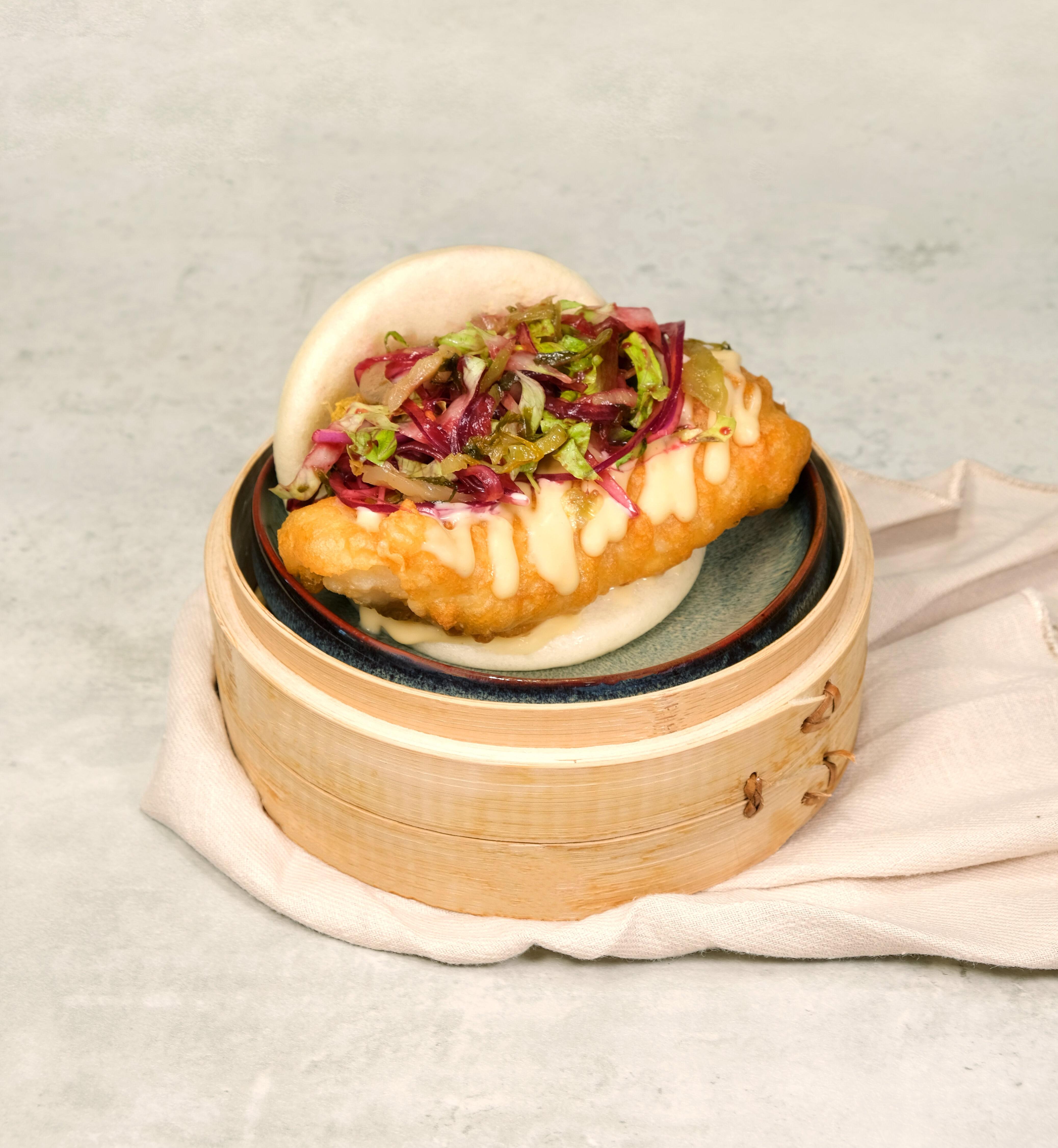 台灣啤酒炸魚柳刈包 $68