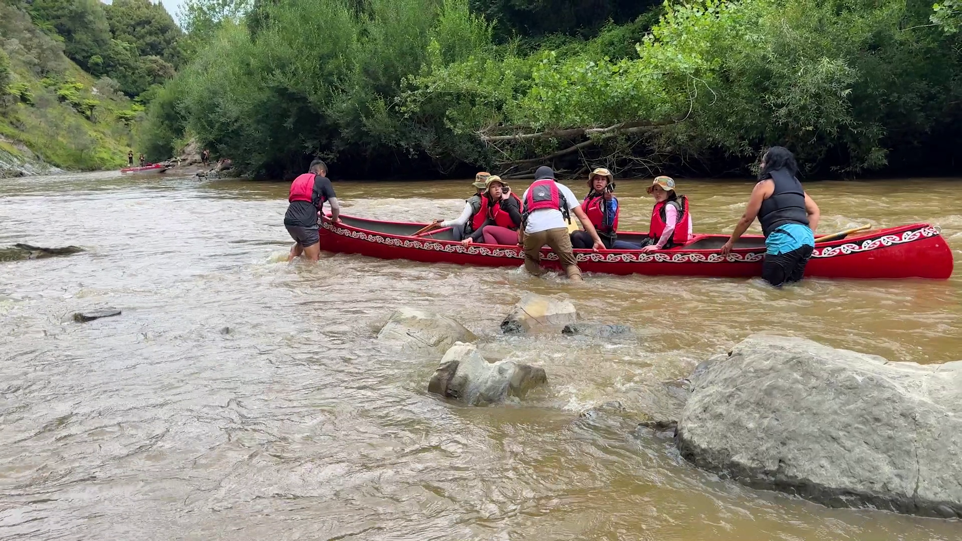 去到尾段水流越來越急,加上逆流難以前進。
