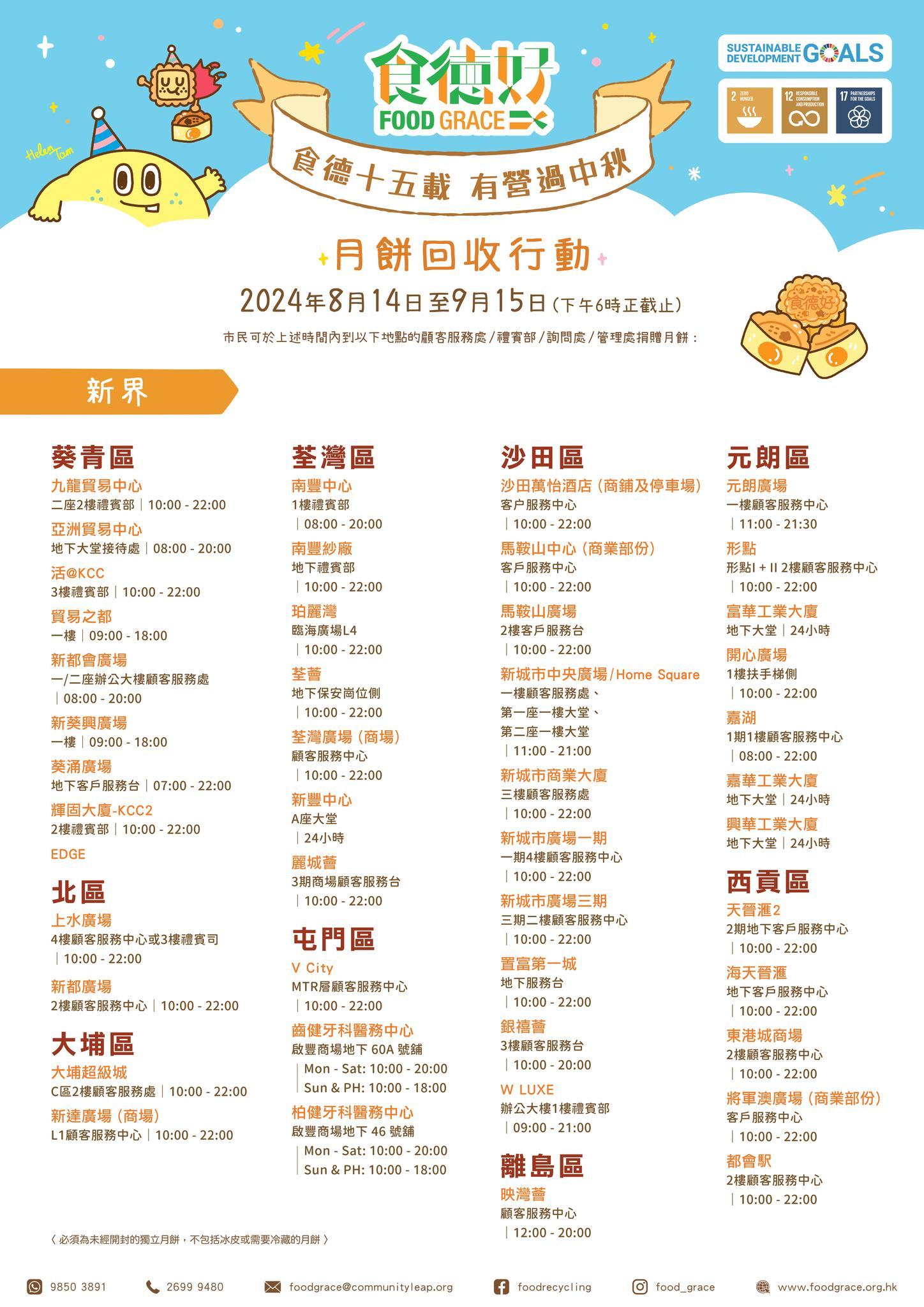 月餅回收點|食德好