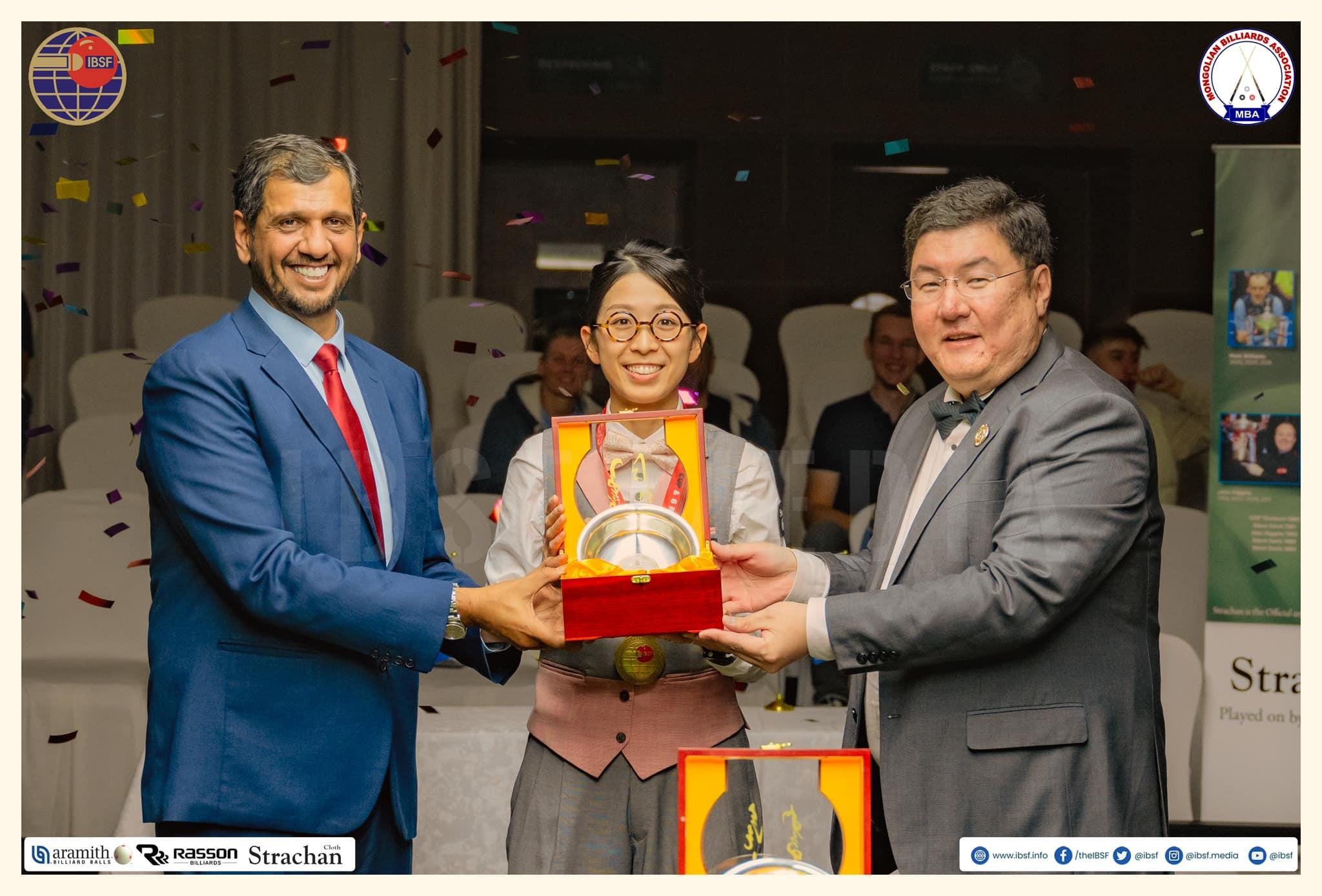 桌球|吳安儀獲國際桌球總會世界盃女子冠軍。(IBSF FB)