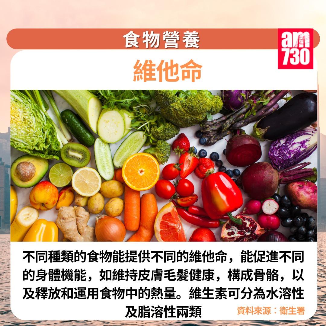 食物營養7大類|維他命(am730製圖)