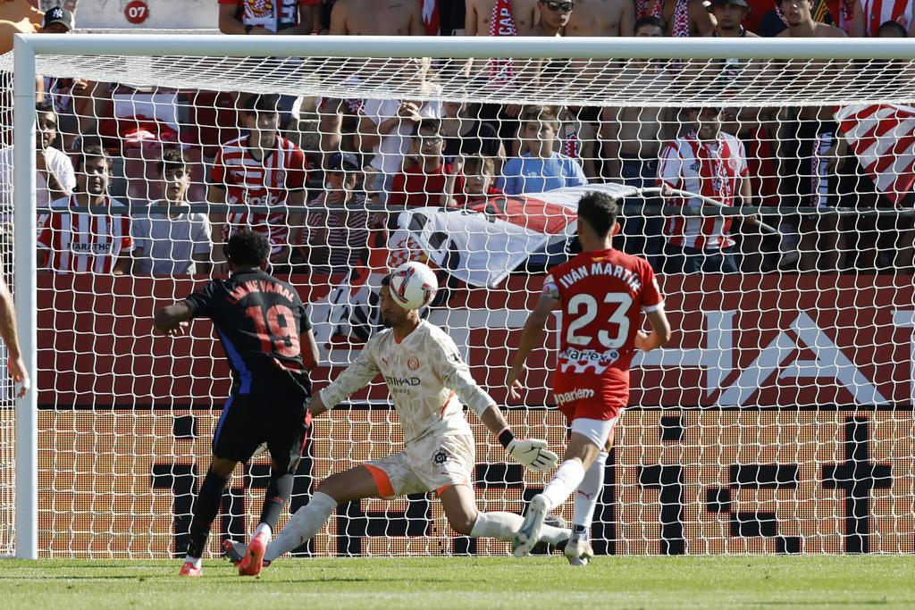 耶馬爾為巴塞隆拿先開紀錄。(美聯社)