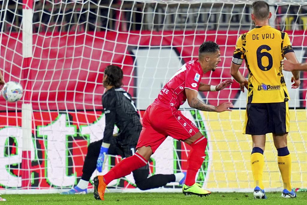 丹尼莫達的入球為蒙沙一度領先。(美聯社)