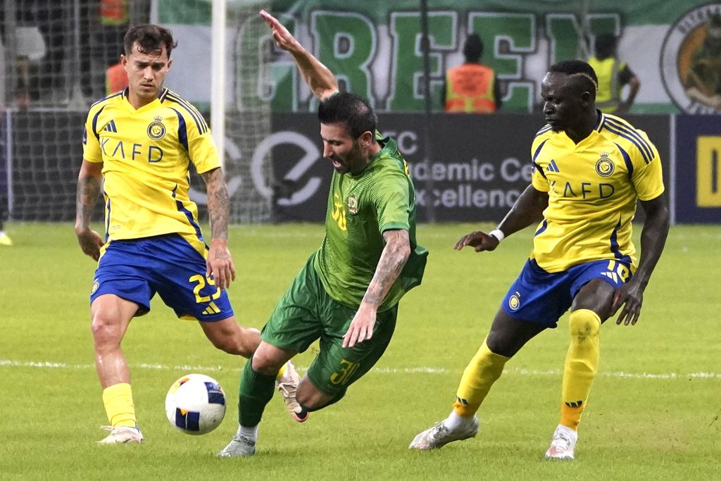 艾納斯在亞冠精英盃首戰賽和SC艾索達1:1。(美聯社)