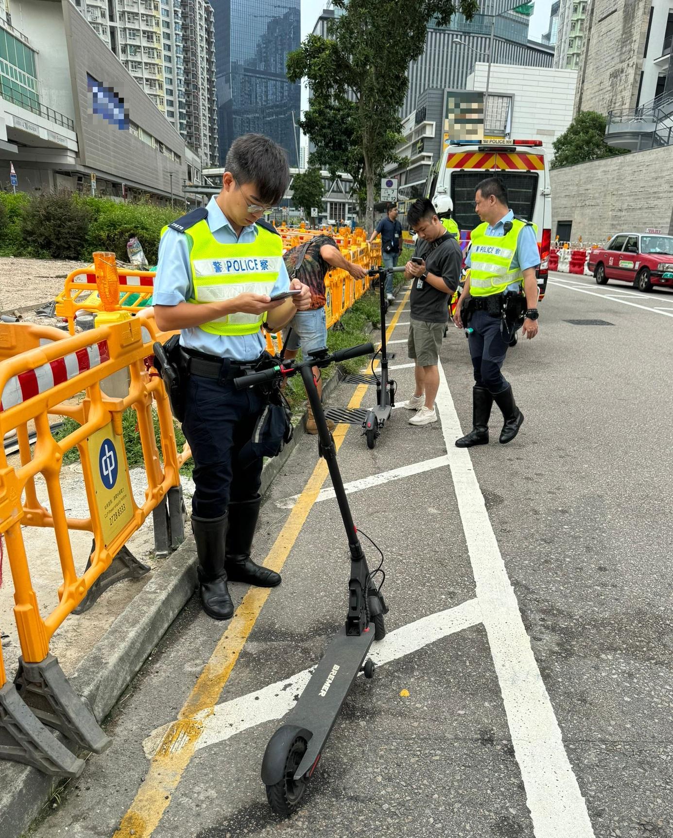 東九龍總區打擊非法電動車。(警方圖片)