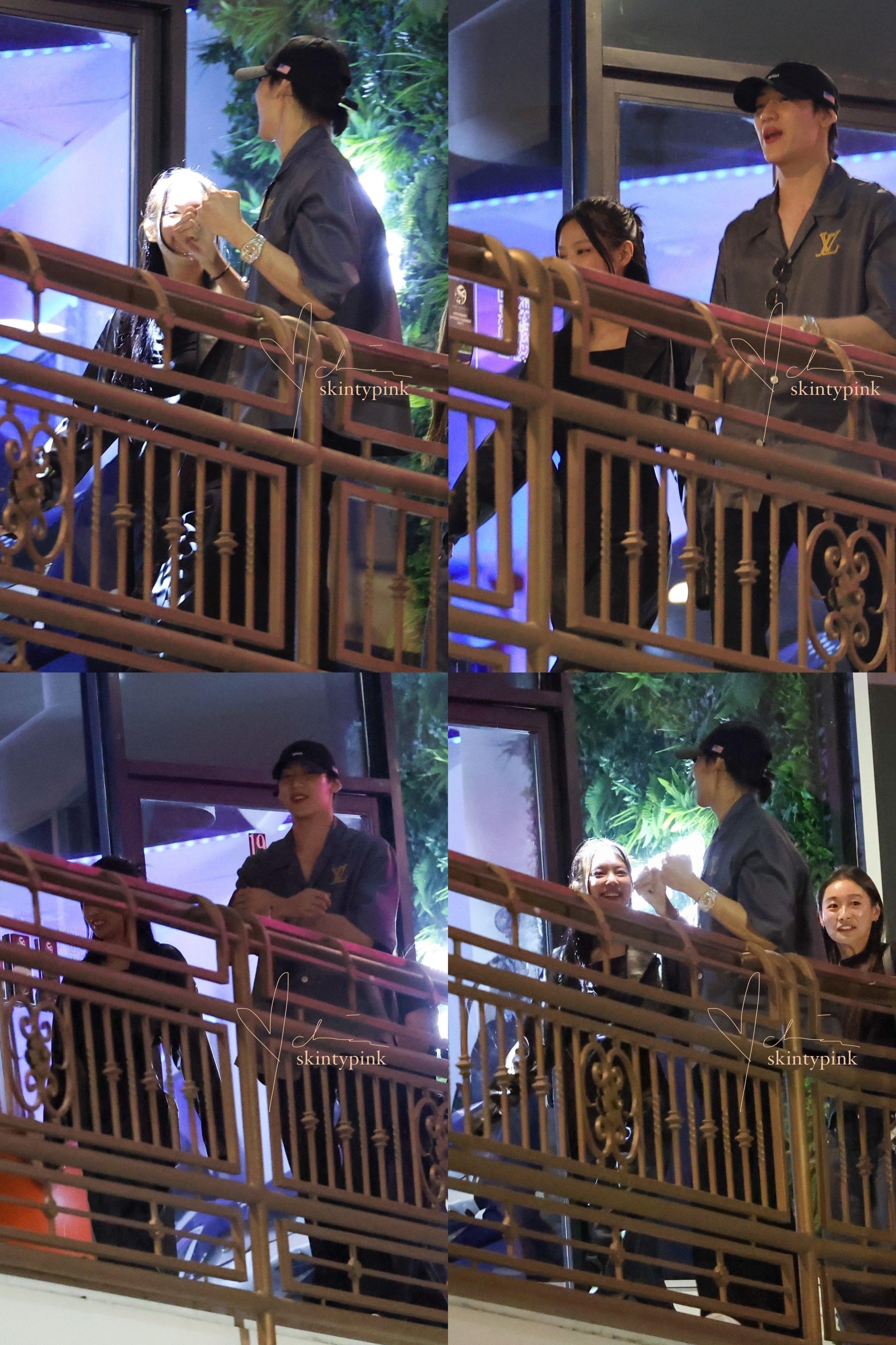 美國狗仔隊拍到Jennie與BamBam一起晚膳。