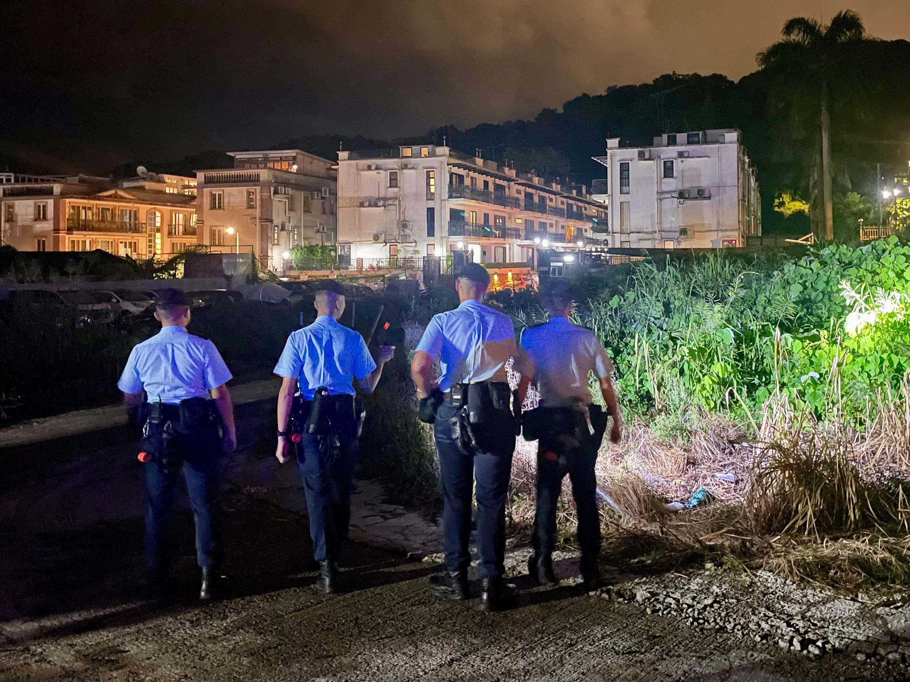 西貢分區警務人員本月上旬起展開跨部門反爆竊行動。(警方圖片)