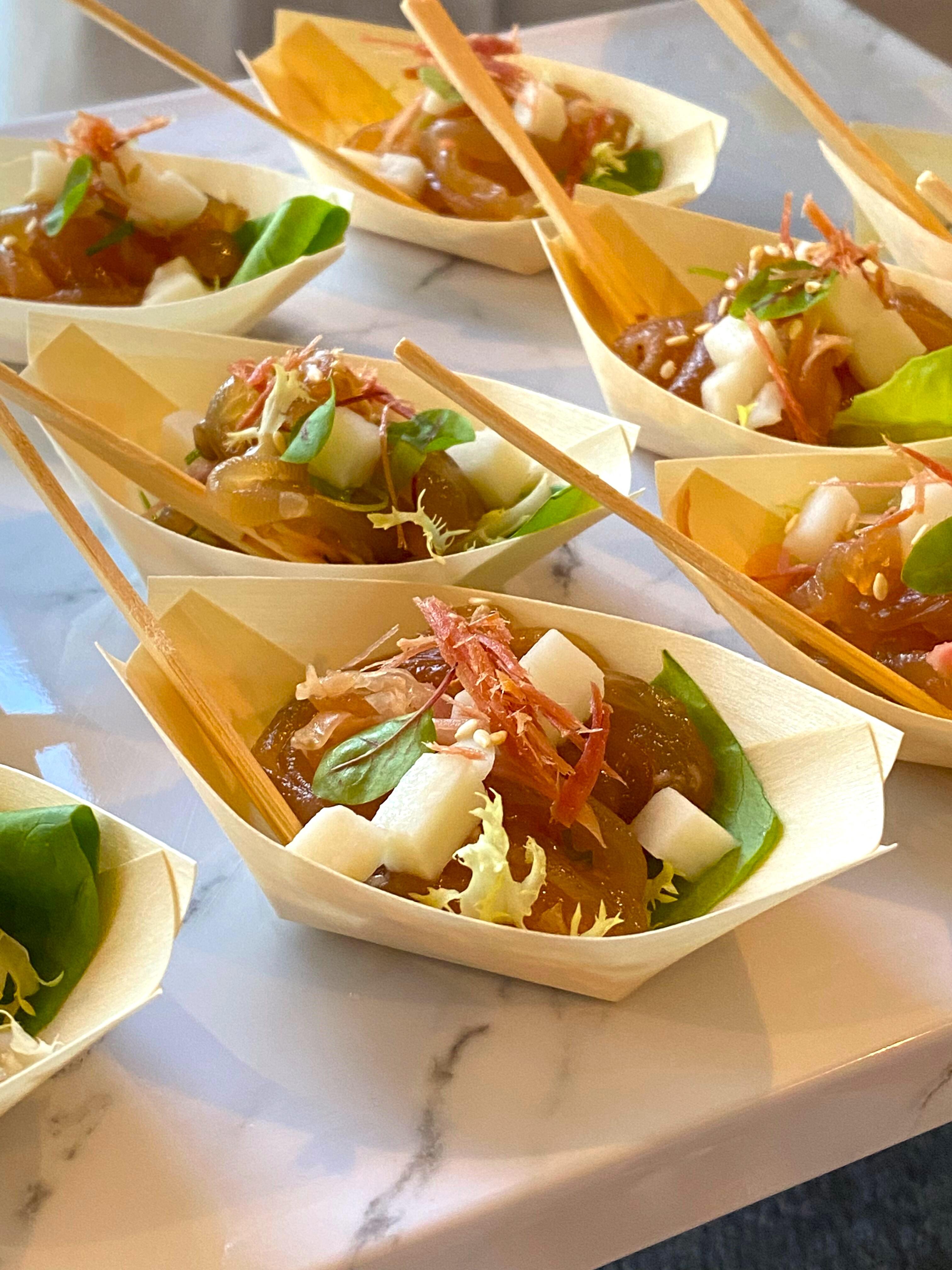 海蜇、山藥、浙江火腿、柚子醬(九龍香格里拉Café Kool「秋之頌尹師傅聯乘酒店自助餐」將於10月中旬舉行)