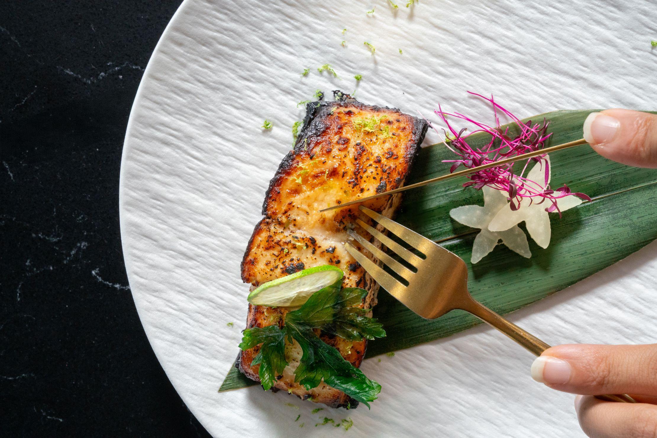 麵豉青檸蜜糖煎鱈魚