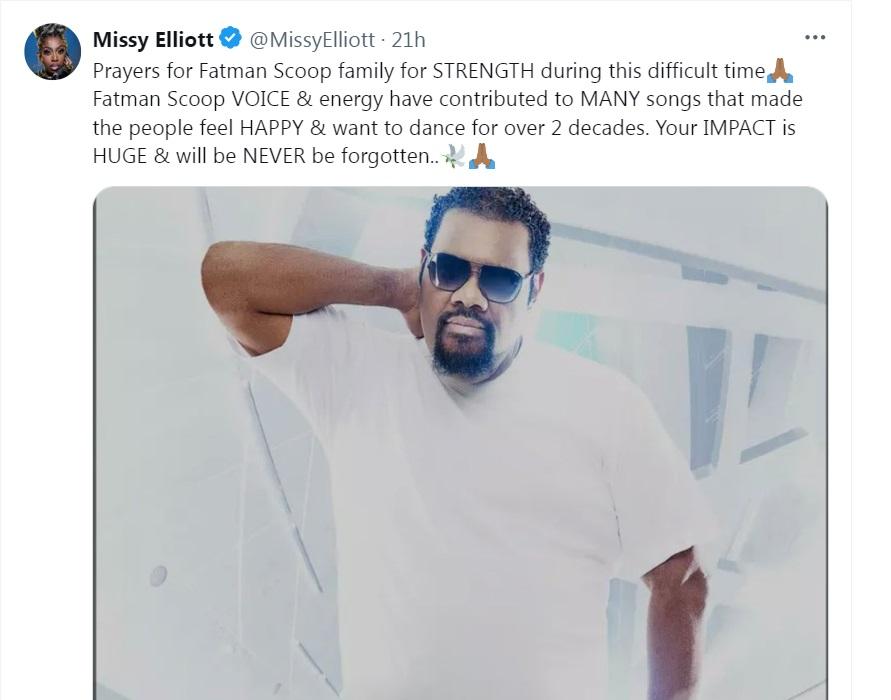 Missy Elliott於X發文悼念老拍檔。