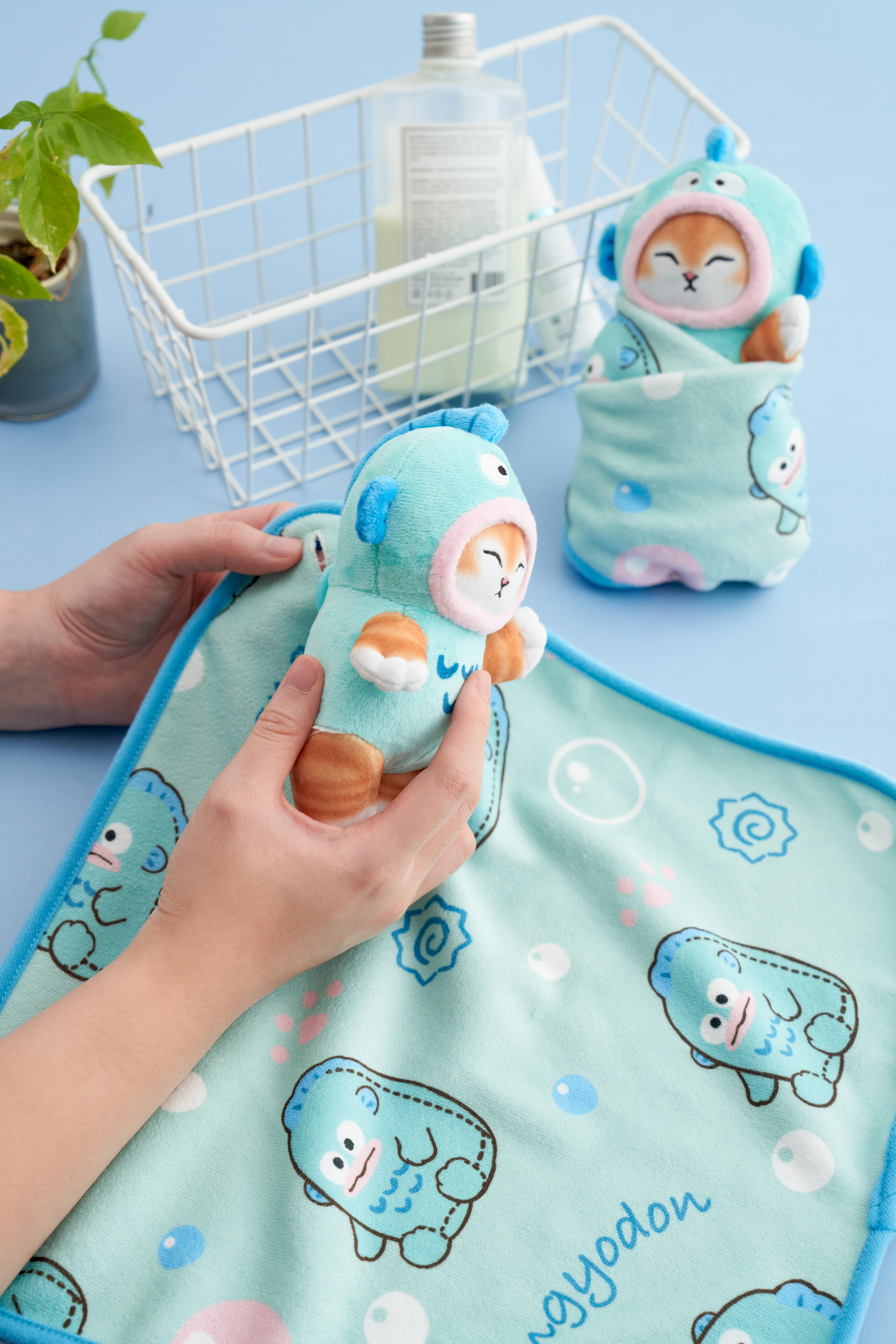 mofusand X Sanrio characters「裹貓貓毛巾」