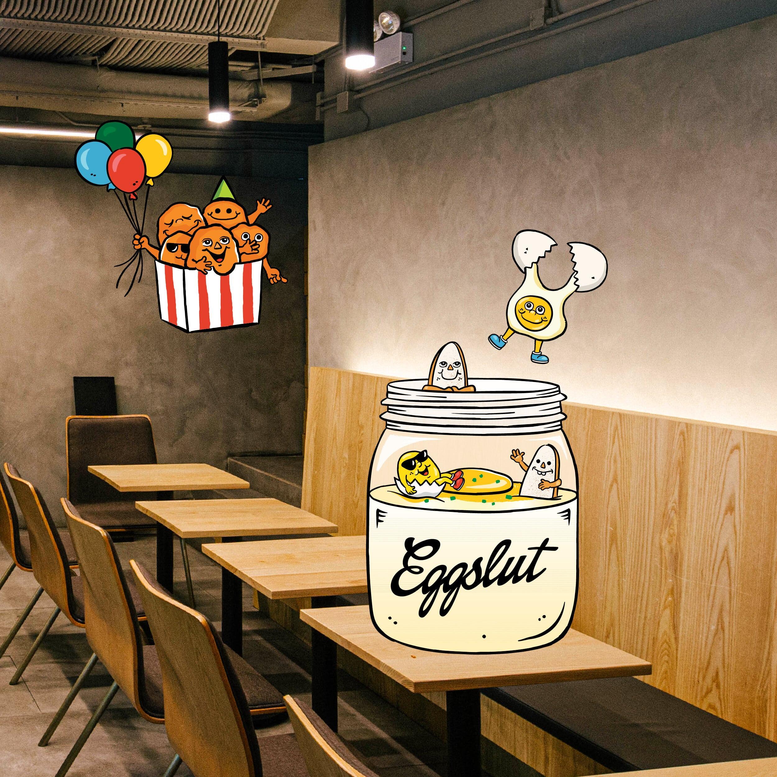 Mooncasket特別創作雞蛋主題插畫。