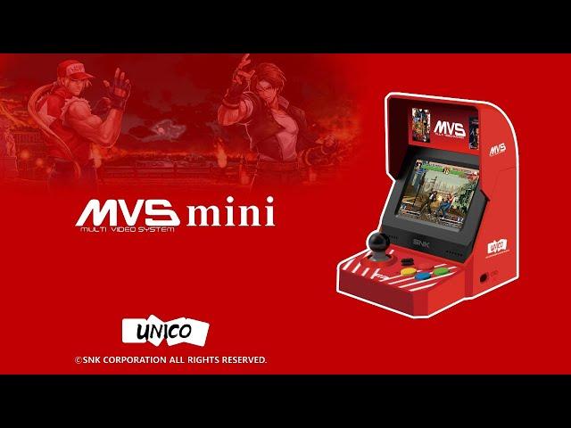 UNICO MVS mini遊戲機,體積輕巧,方便攜帶。