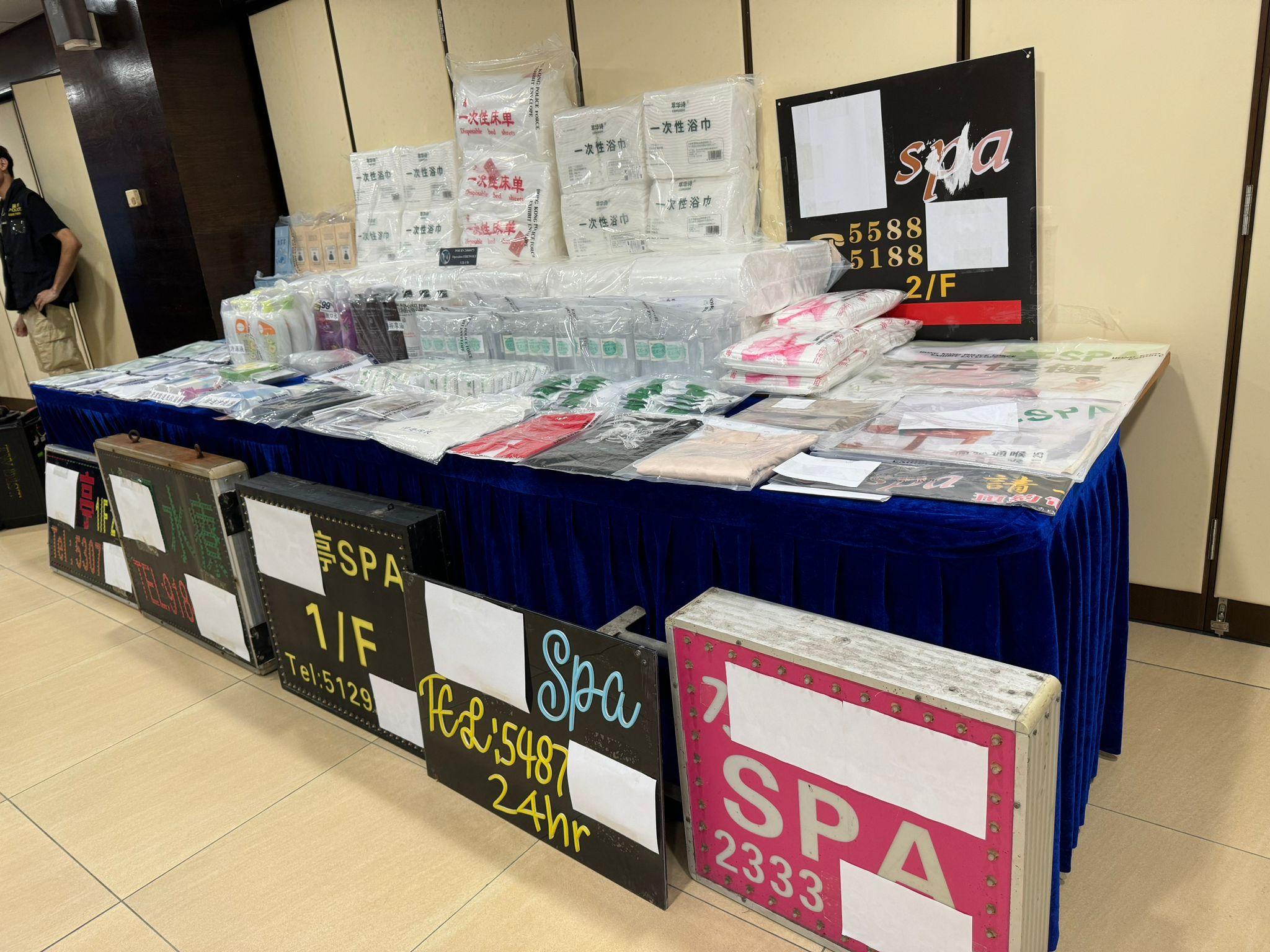 荃灣區掃黃行動拘捕63女,年齡介乎25至59歲。