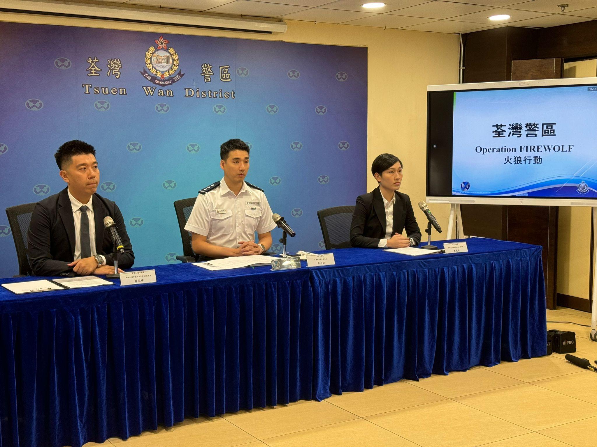 荃灣區掃黃行動拘捕63女,年齡介乎25至59歲。