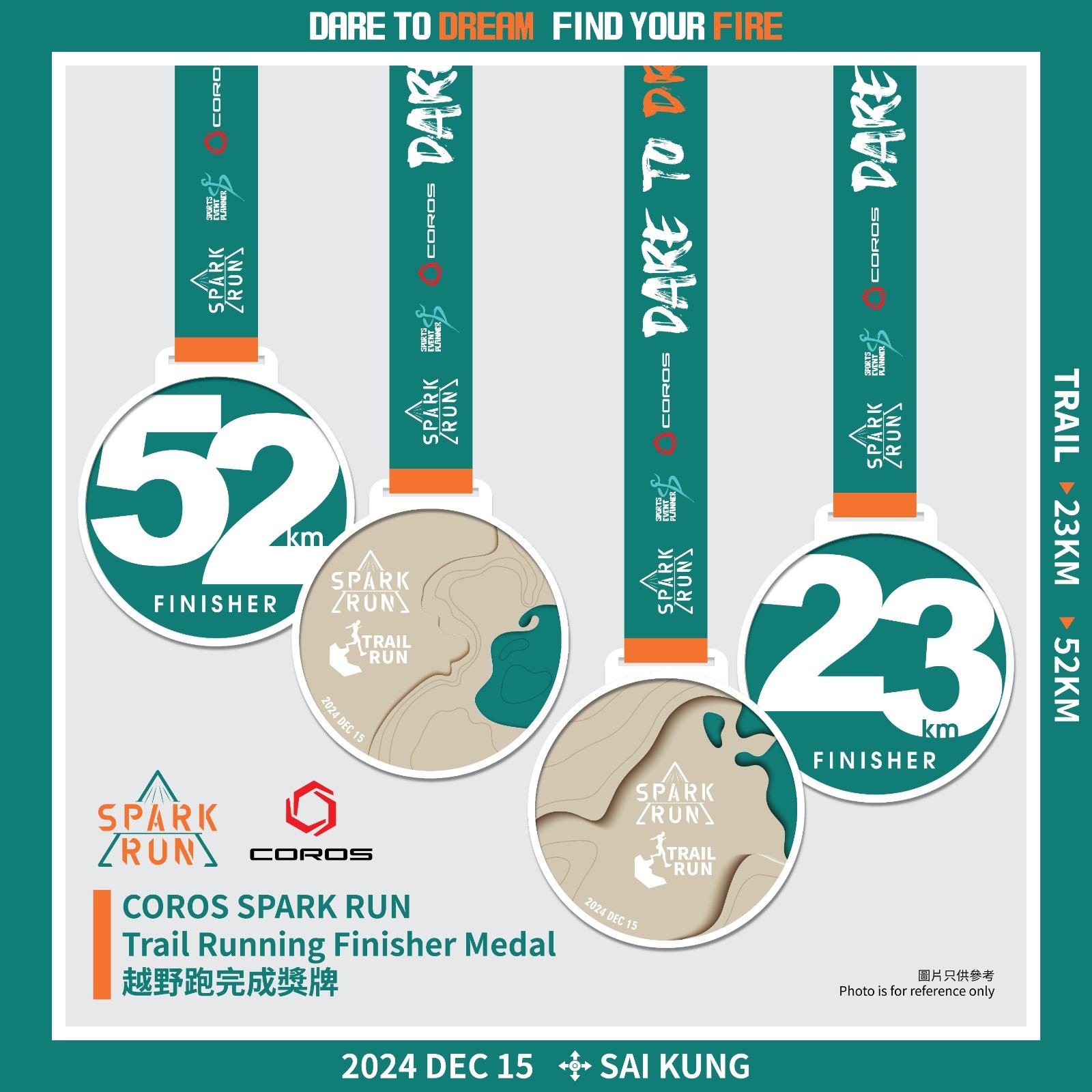 COROS SPARK RUN 2024,完成獎牌