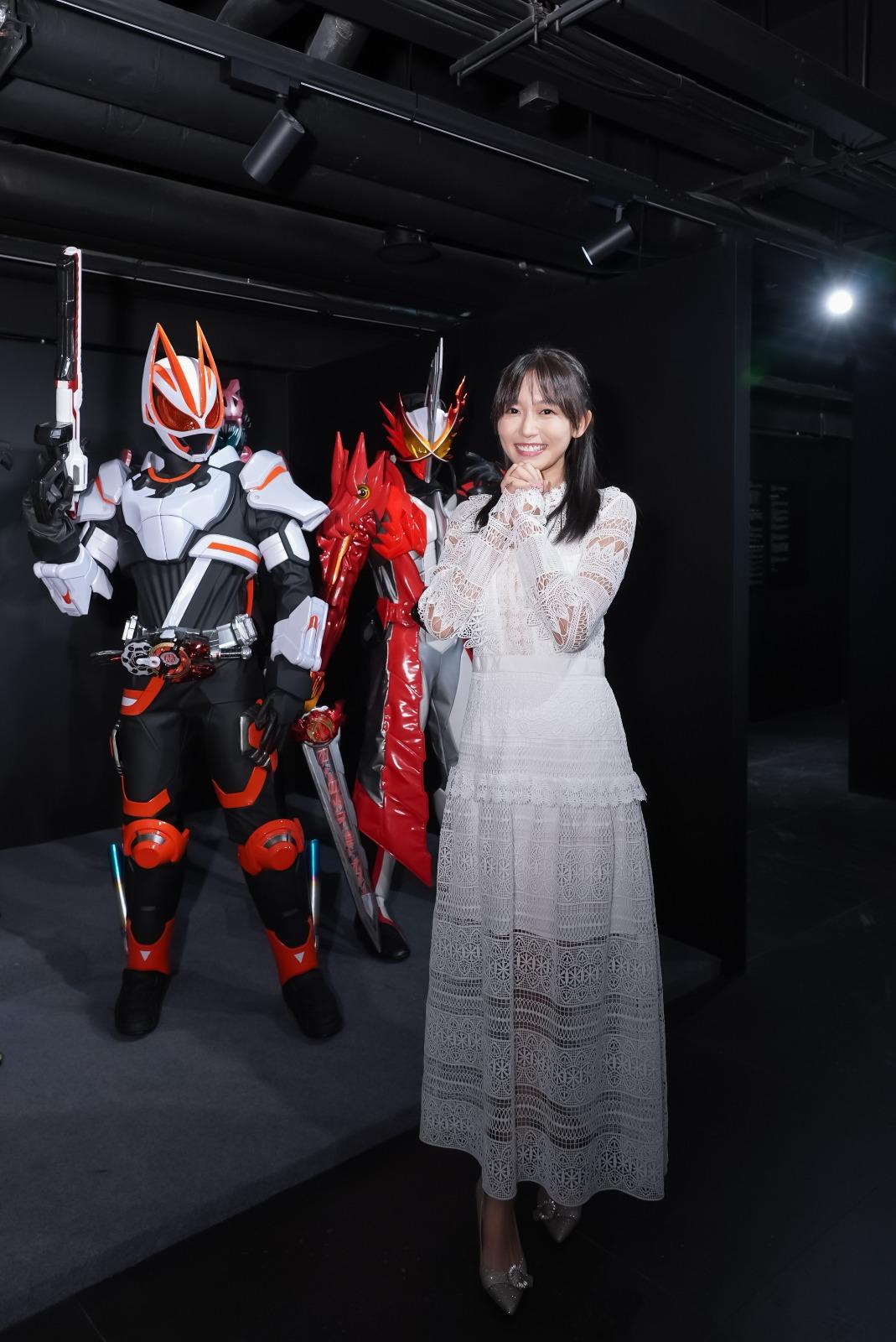 《幪面超人 50 週年紀念展》,請來飾演幪面超人HAKUBI的志田音音,和香港拉打迷見面。