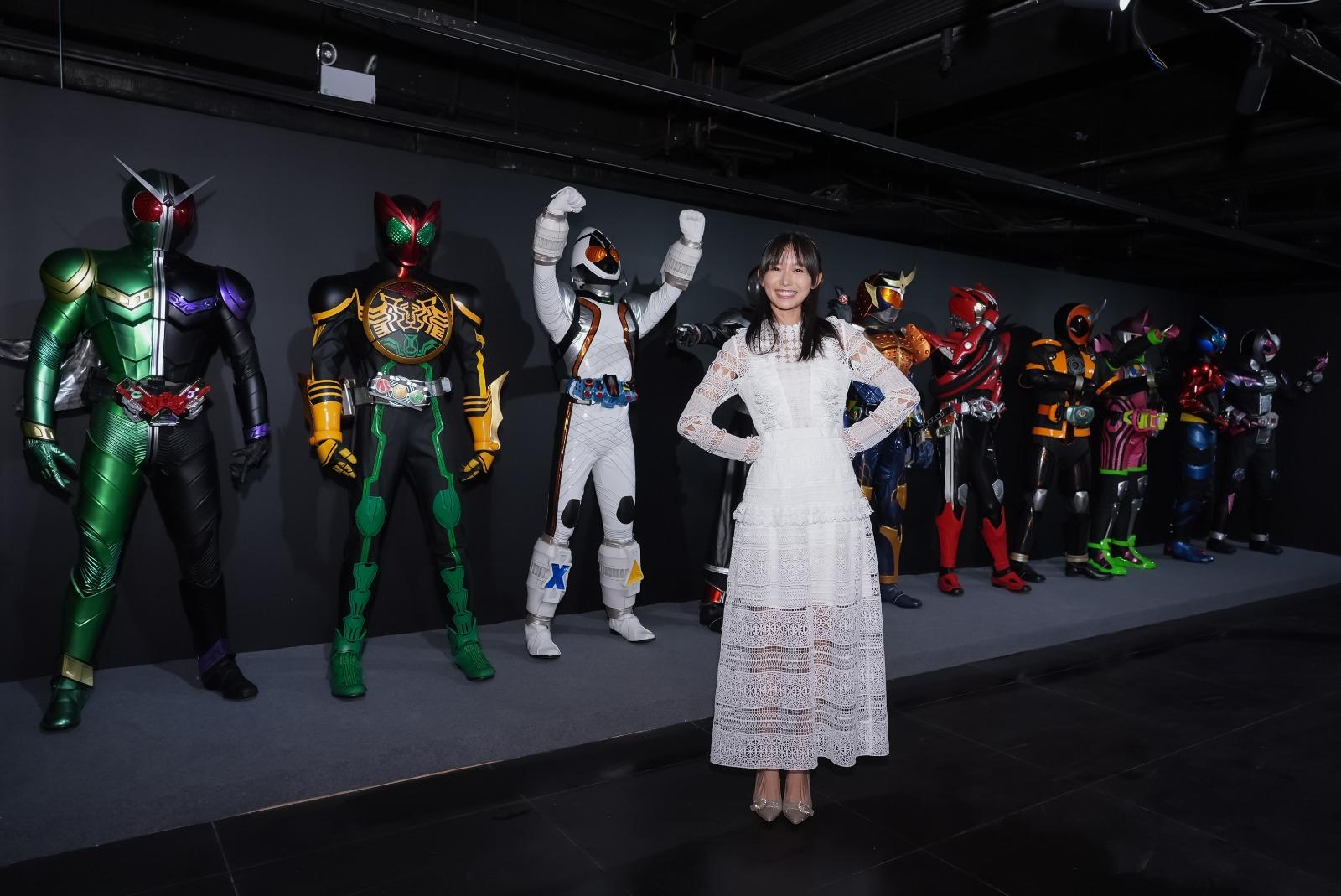 《幪面超人 50 週年紀念展》,請來飾演幪面超人HAKUBI的志田音音,和香港拉打迷見面。