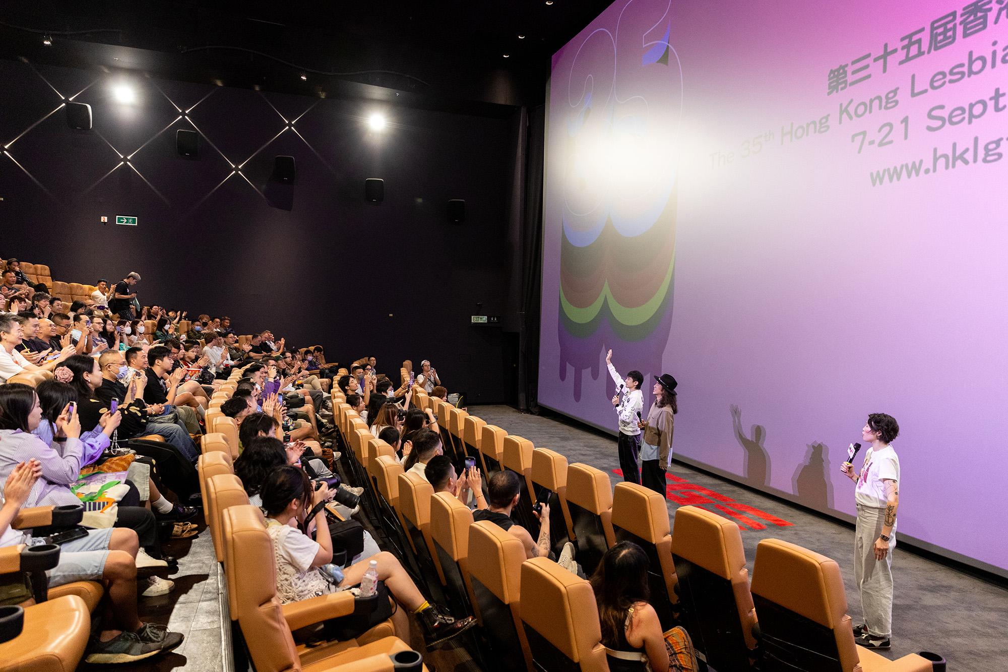 李鼎及初孟軒在放映後出席分享環節。