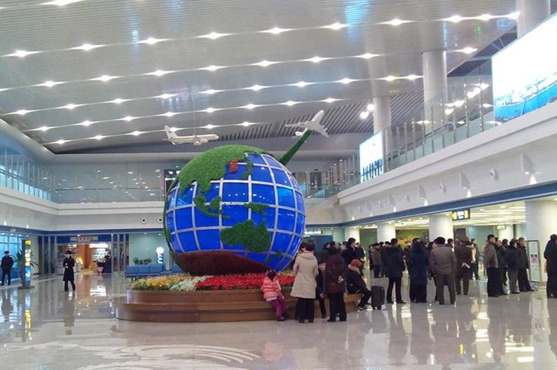 圖為平壤國際機場。(互聯網)