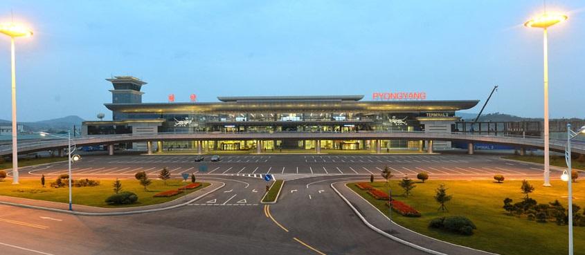 圖為平壤國際機場。(互聯網)