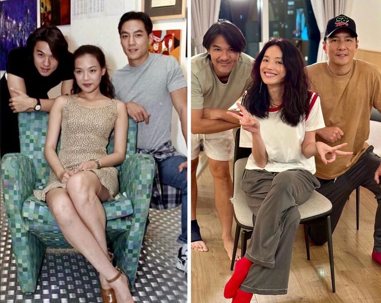 吳彥祖在個人社交網分享與馮德倫及《美少年之戀》另一拍檔舒淇的合照,對比三人26年來變化。