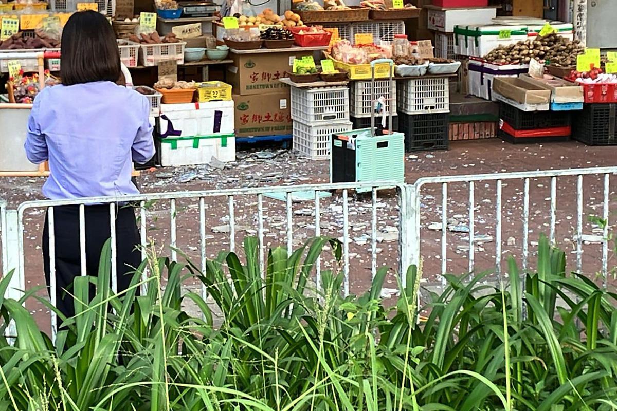 富健花園停車場有紙皮石或批盪剝落。(網上圖片)