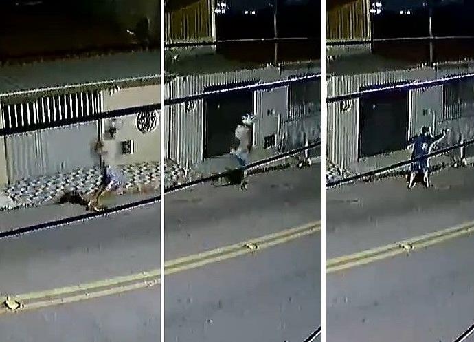 閉路電視拍得案發過程。(互聯網)