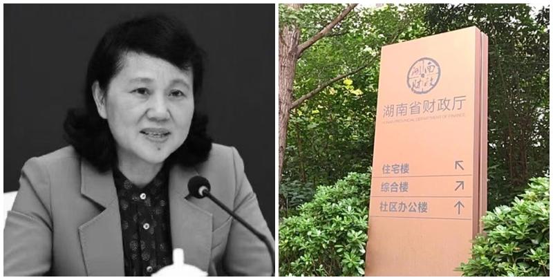 湖南省財政廳女廳長劉文杰,今日(19日)早上從居住的湖南省財政廳院裡的住宅樓墮下身亡,終年58歲,現場同時也有另外兩人墮樓亡,內媒指此事或涉及刑事案件