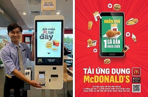 麥當勞越南門市自助點餐機。(互聯網)