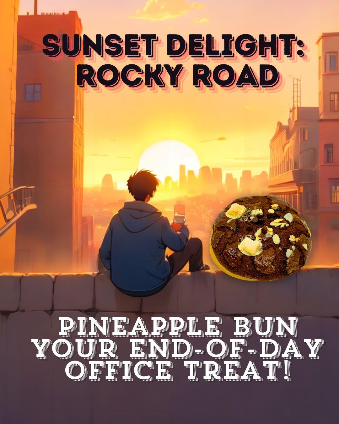 學生用AI設計的濃郁石板街菠蘿包海報。