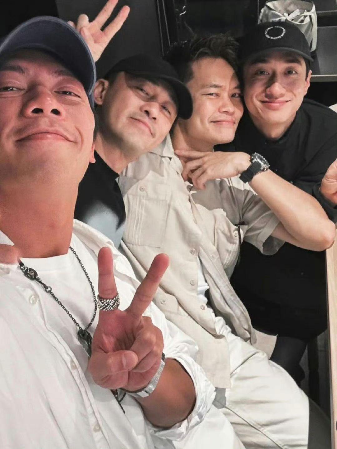 「城寨四少」林峯、劉俊謙、胡子彤、張文傑日前相約飯局。