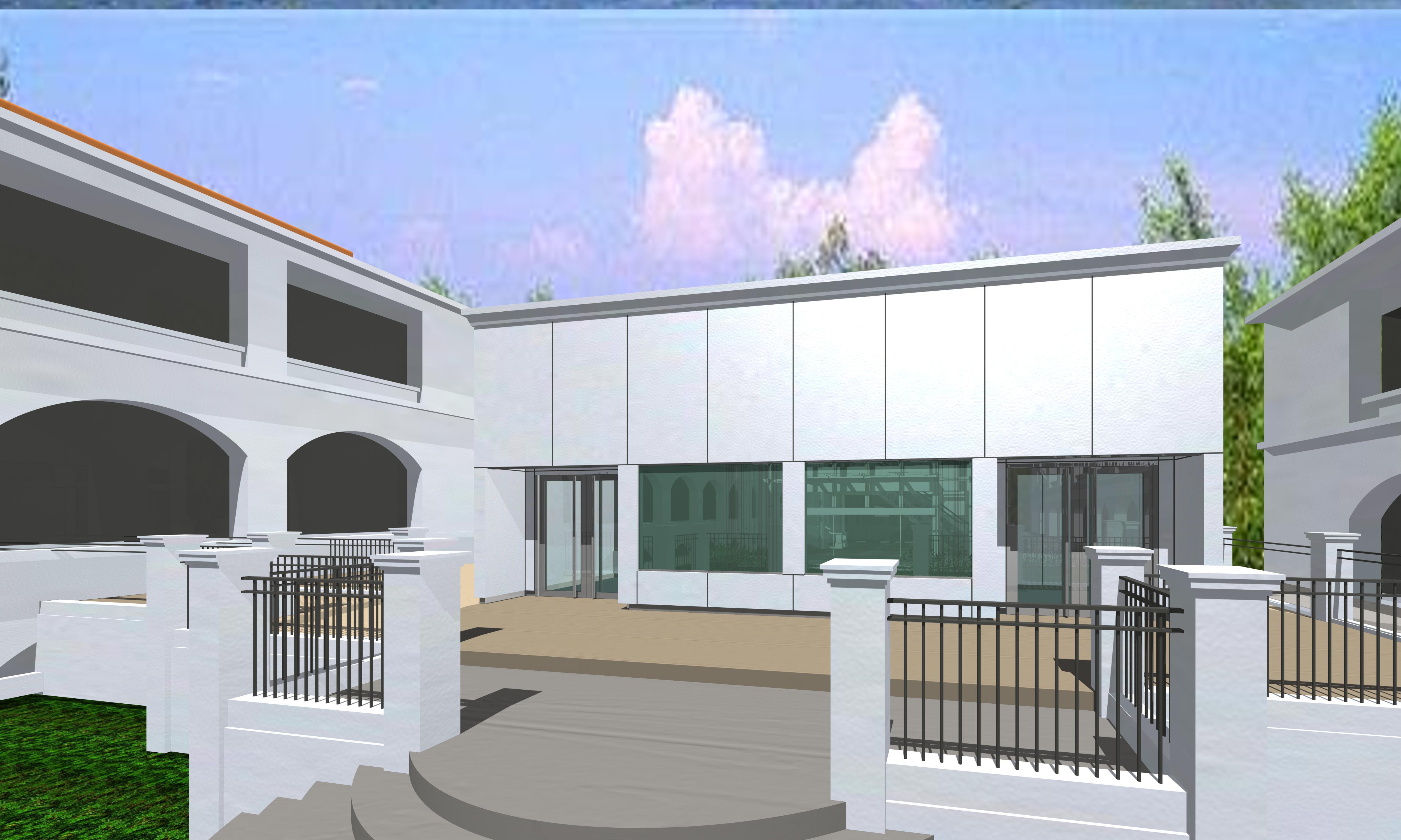 臨時工作室及展示空間外觀示意圖。(古蹟辦)