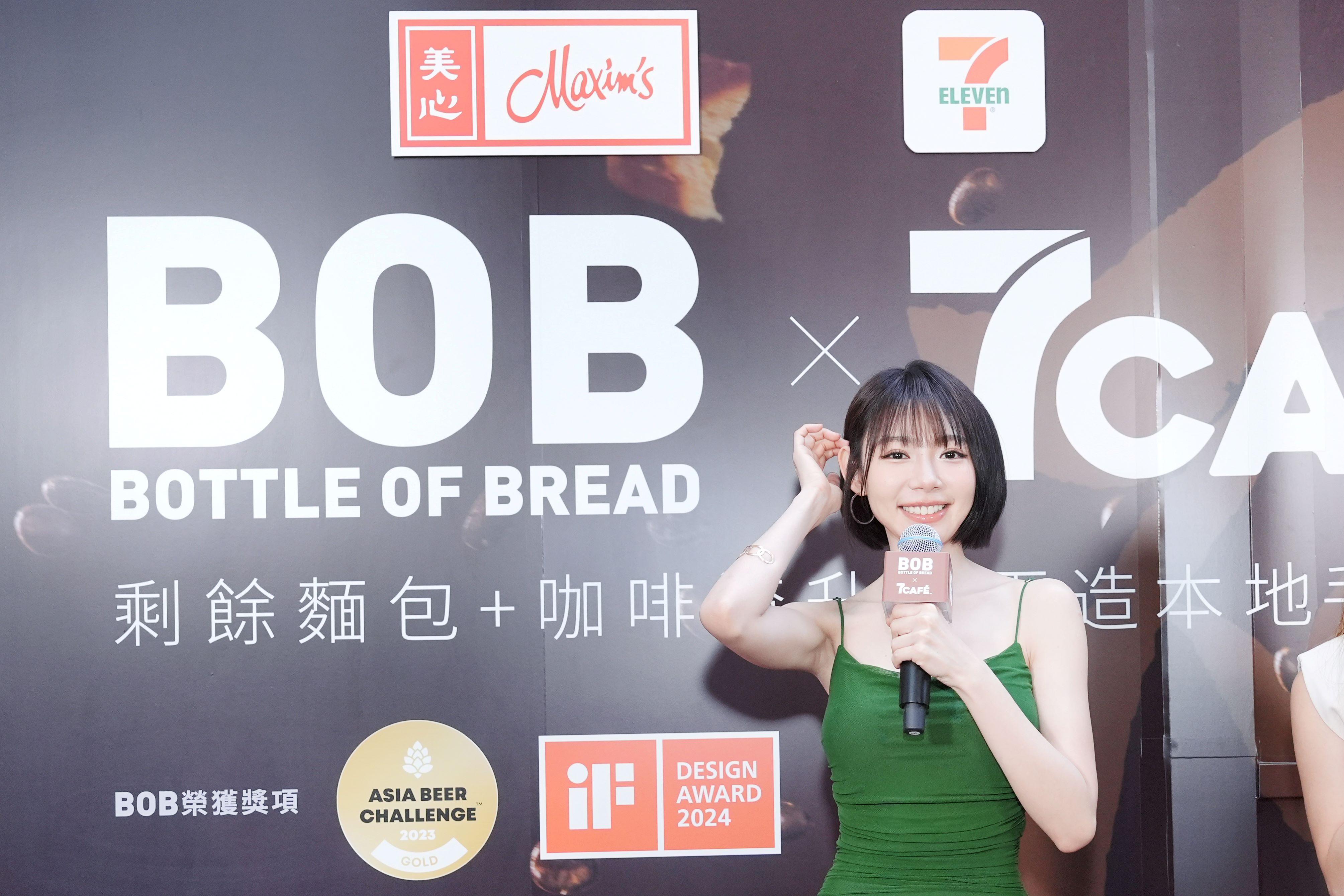 林明禎表示喜歡啤酒清涼爽快的感覺。