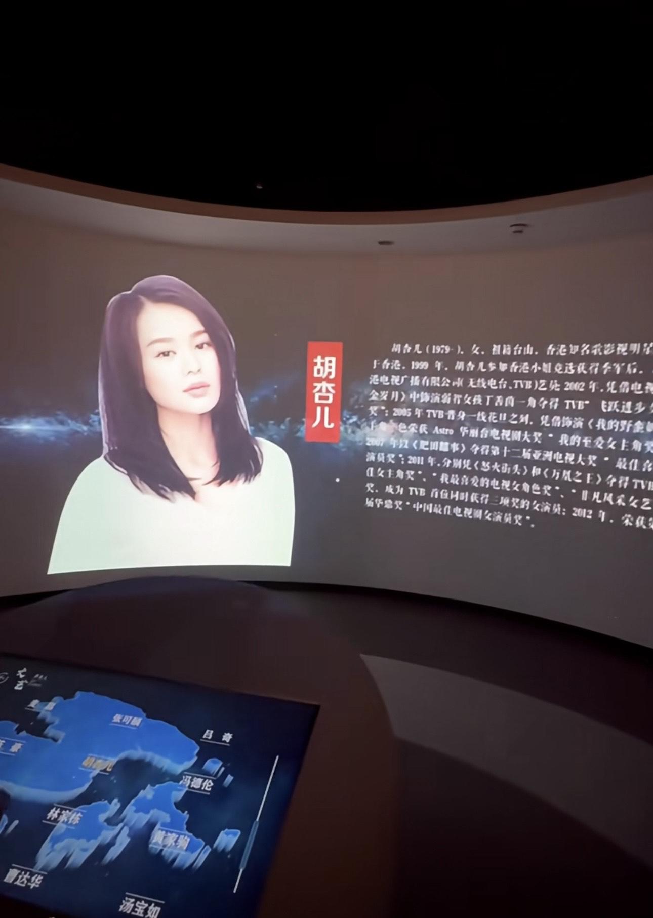 胡杏兒驚見自己名字列在其中大感榮幸。