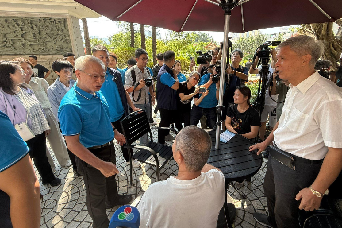 岑浩輝稱氹仔未來或可成為重建舊區的參考。(澳廣視)