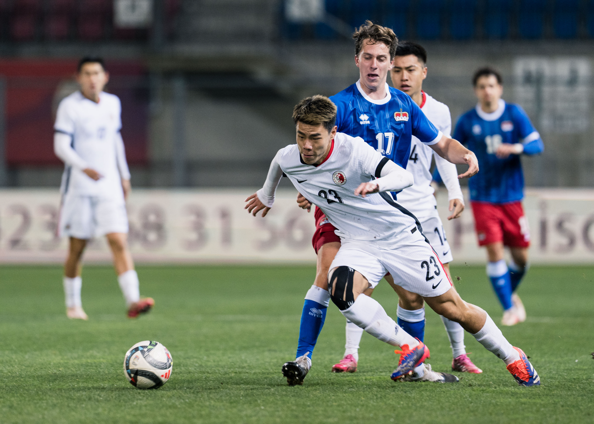 香港足球代表隊新任主教練韋斯活首仗正式領軍作客列支敦士登隊,以0:1輸波 (足總圖片)