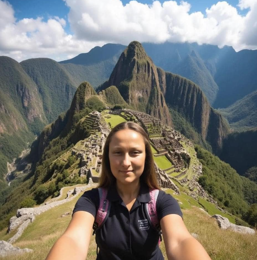 網上流傳照片,指一名女子(右)跟名畫中的蒙娜麗莎撞樣。(互聯網)