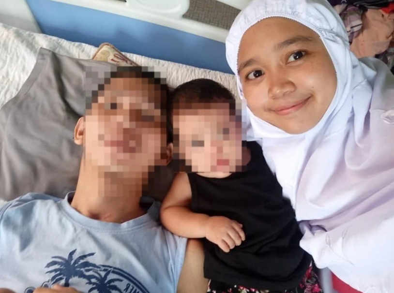 女事主過去悉心照料丈夫。(互聯網)