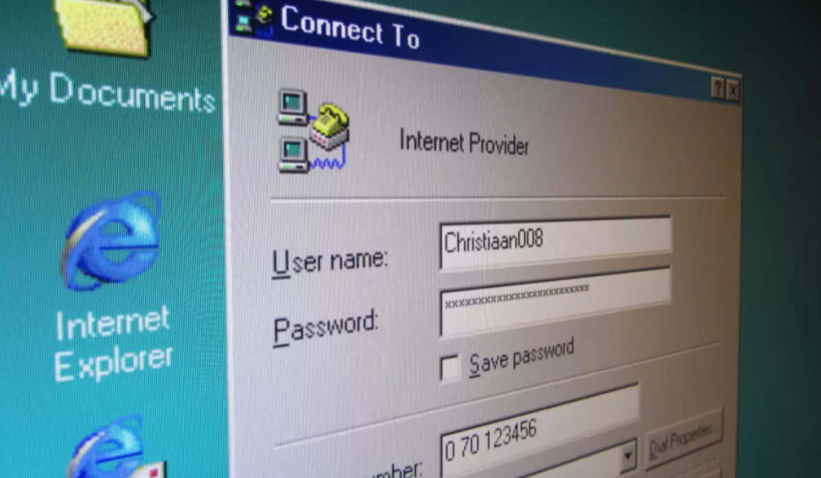 在上世紀90年代,撥號數據機是上網的主要裝置 (網上圖片)