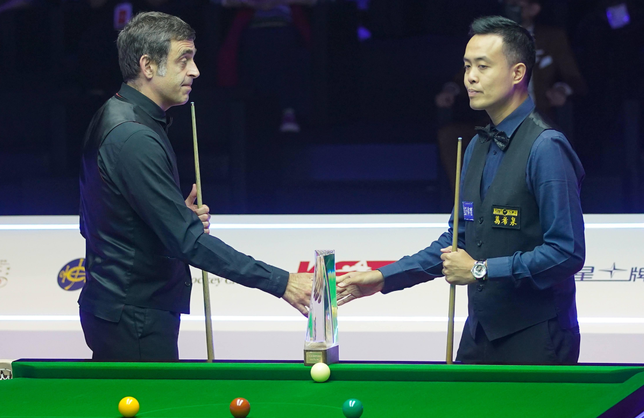 奧蘇利雲2022年來港參加香港世界桌球大師賽,受訪時大讚「香港一切都好正」 (資料圖片)