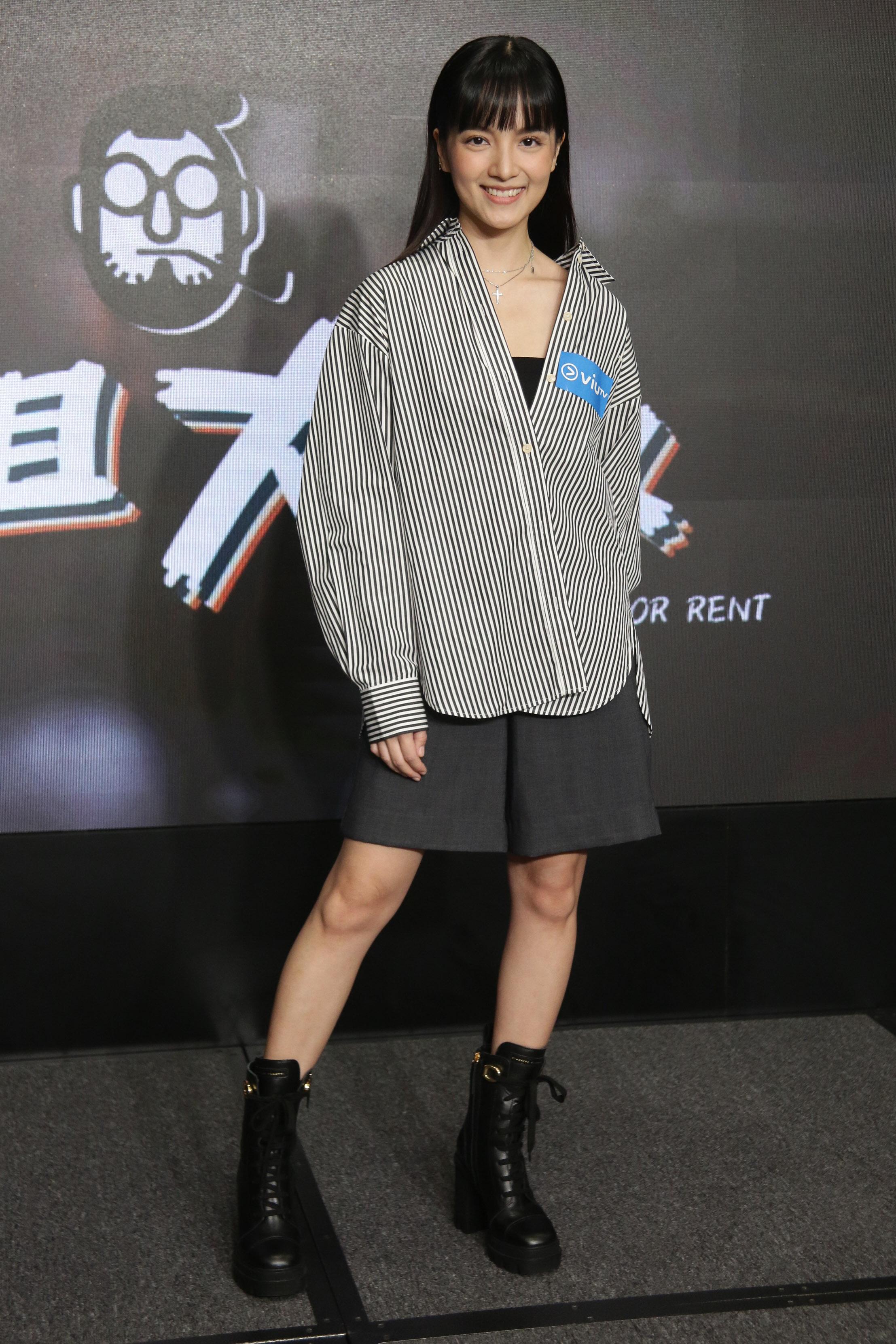 陳嘉寶在ViuTV新劇《出租大叔》與陸駿光有親熱戲。